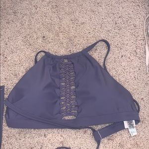 High neck swimsuit top